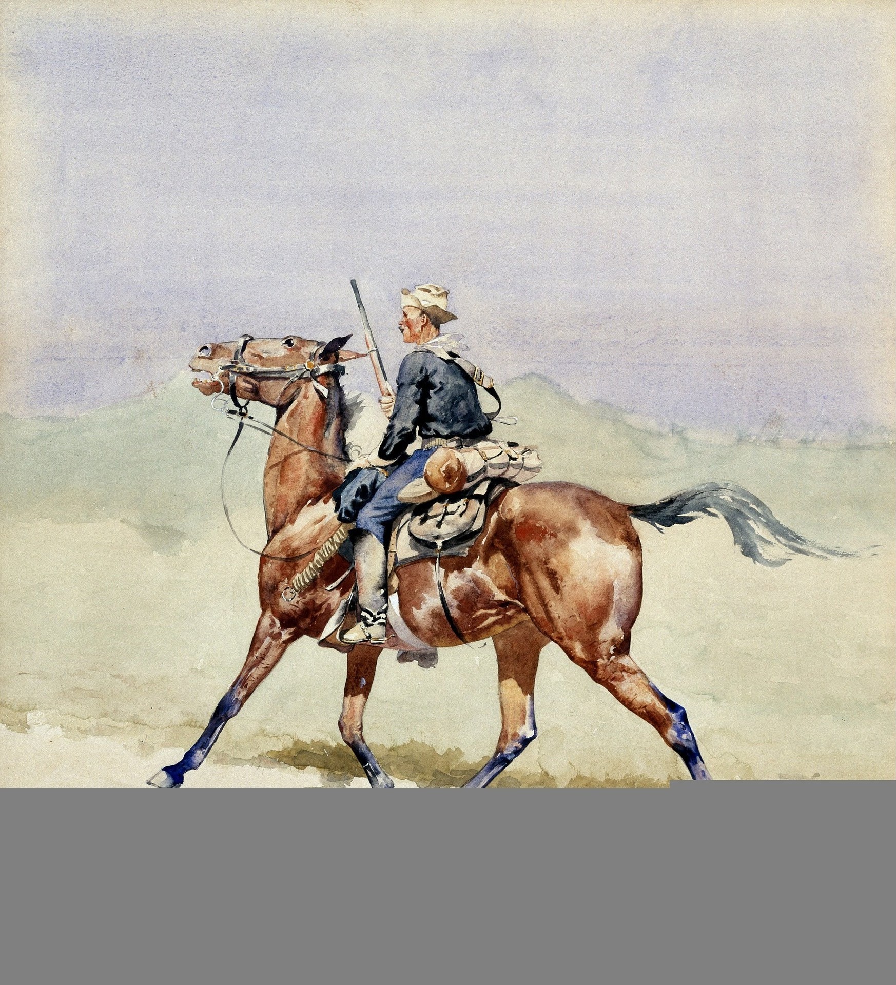 The Advance Guard - by Frederic Remington