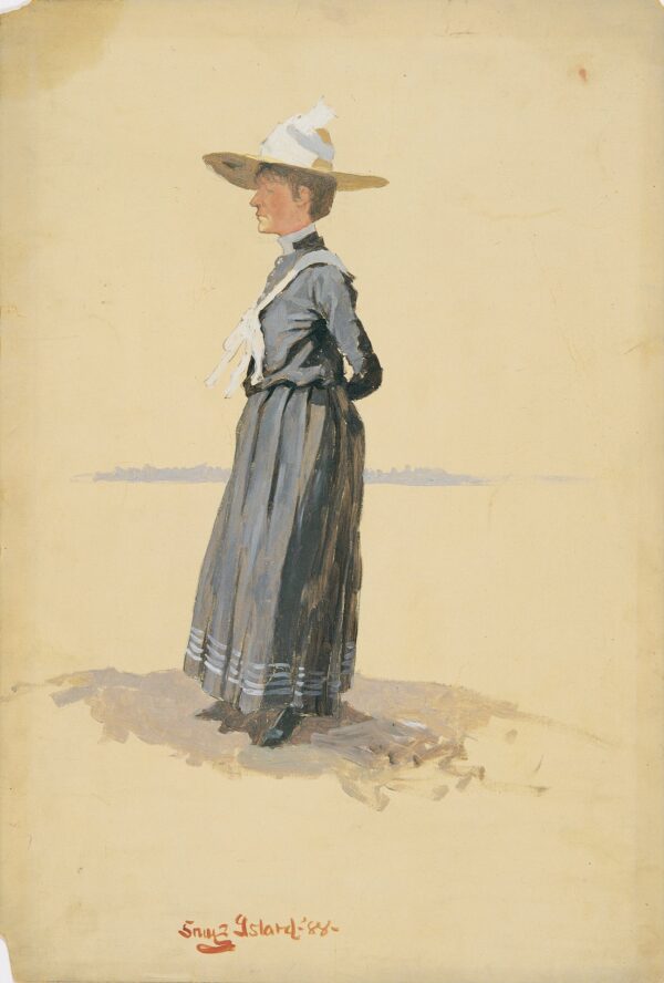 Snug Island - by Frederic Remington