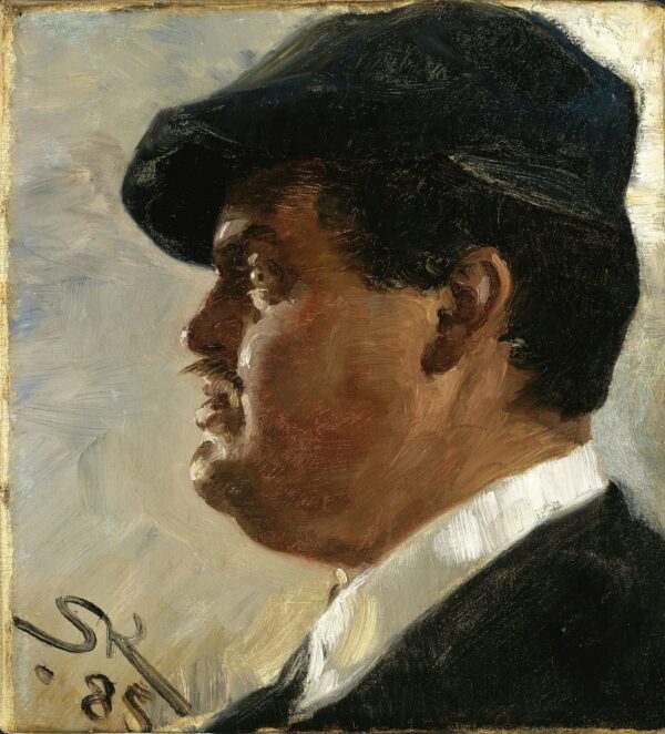 Carl Locher - by Peder Severin Krøyer