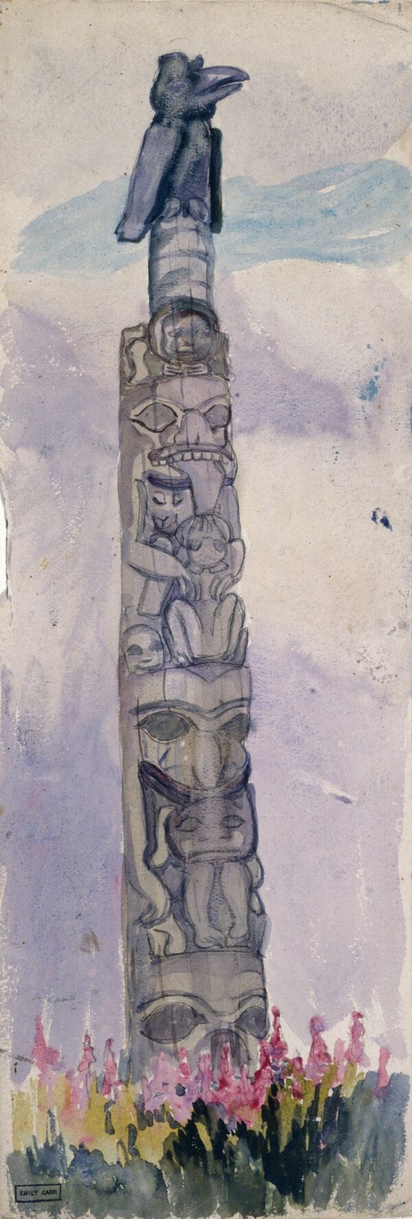 Untitled (Skedans, Queen Charlotte Islands) - by Emily Carr