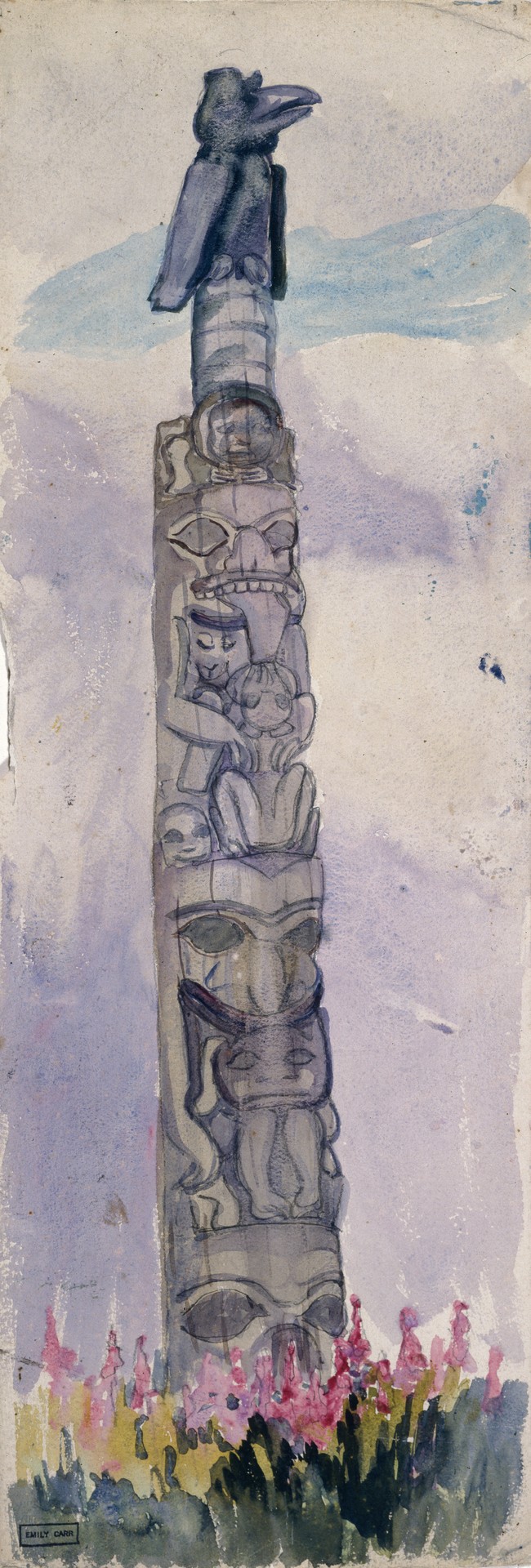 Untitled (Skedans, Queen Charlotte Islands) - by Emily Carr