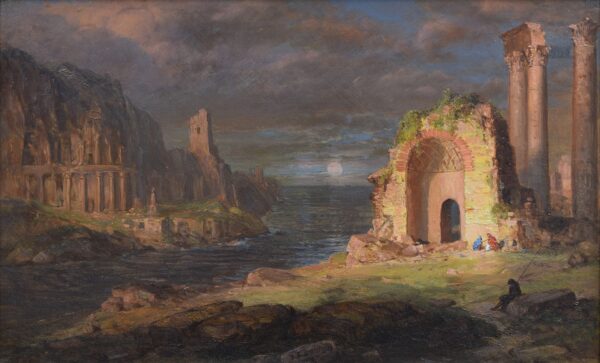 Syria—Ruins - by the Sea - by Frederic Edwin Church