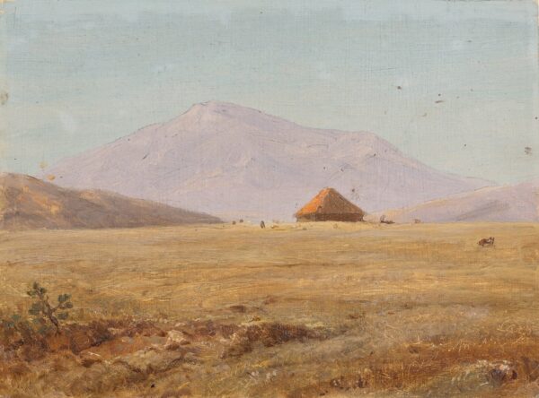 Ecuador?, Mountain Plateau with Hut - by Frederic Edwin Church