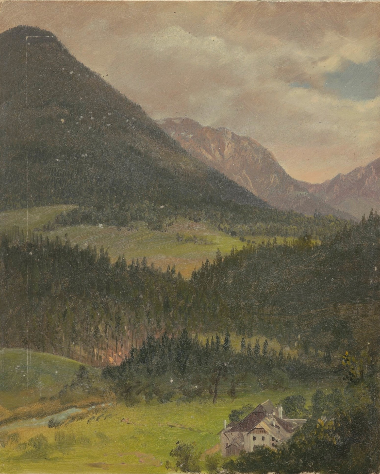 Bavarian Alps Landscape - by Frederic Edwin Church