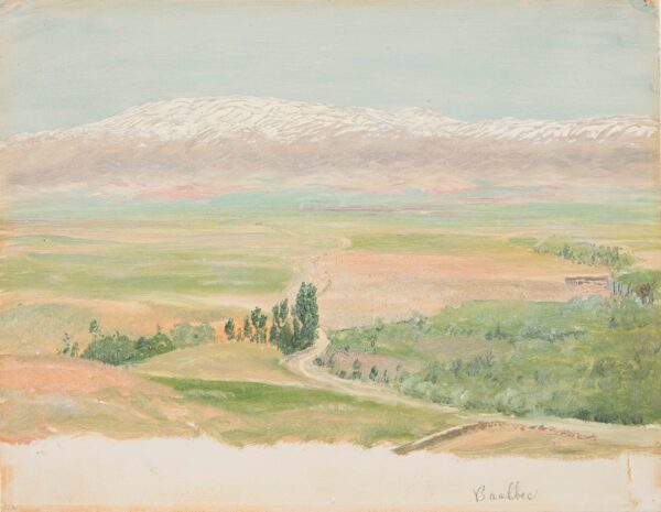 Mountains near Baalbec - by Frederic Edwin Church