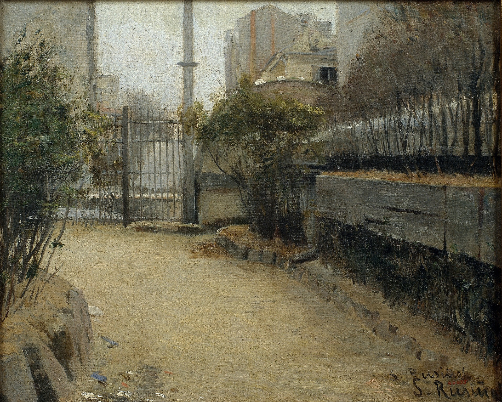 Garden of Montmartre - by Santiago Rusiñol