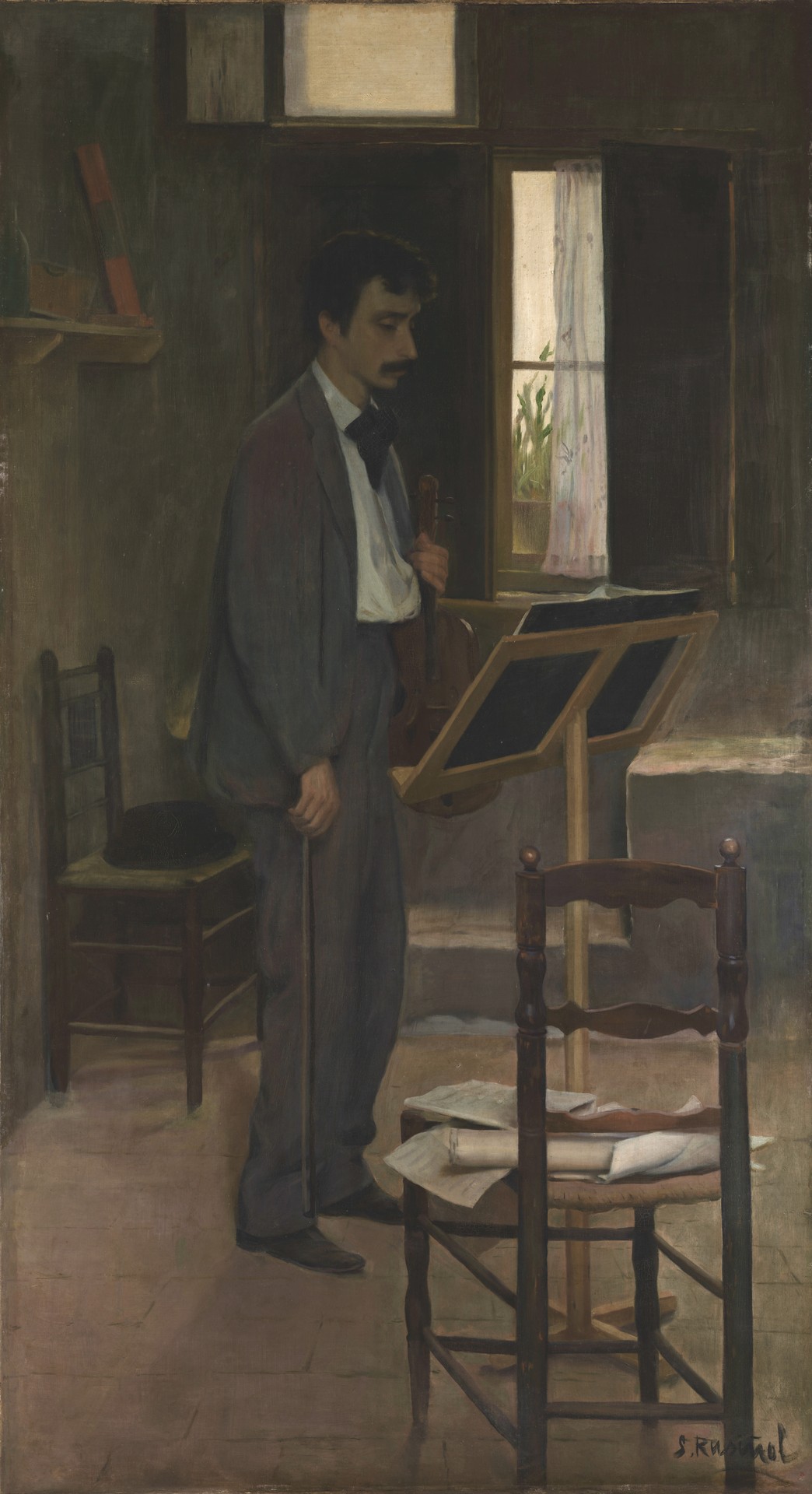 Tirano (Portrait of Salvador Robert) - by Santiago Rusiñol