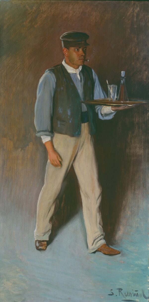 Cuca (Portrait of Pere Forment) - by Santiago Rusiñol