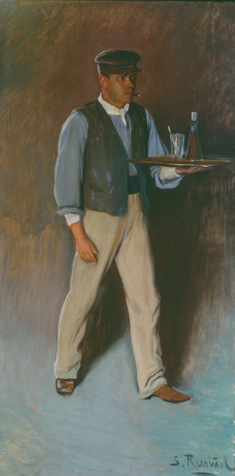 Cuca (Portrait of Pere Forment) - by Santiago Rusiñol