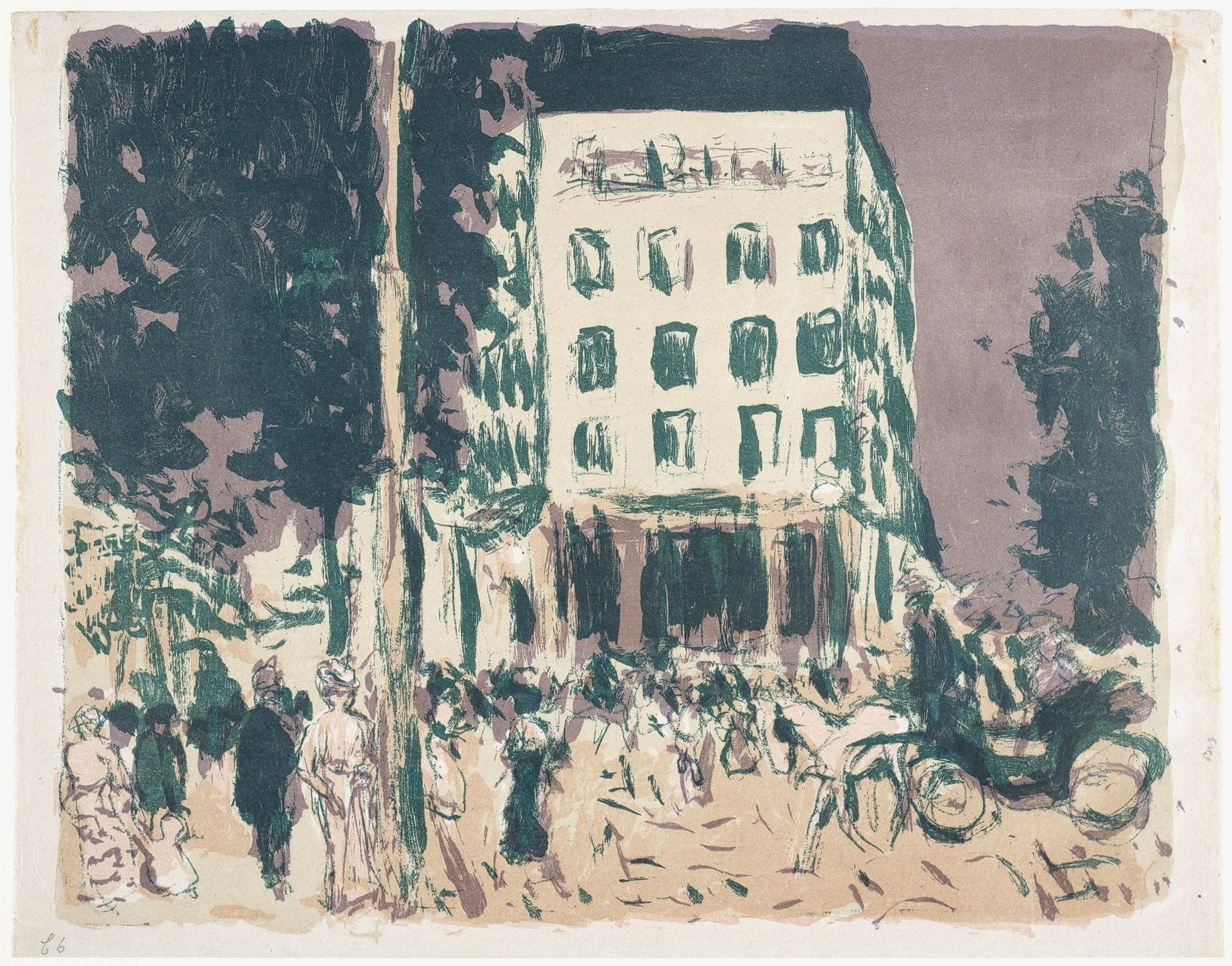 The Boulevards - by Pierre Bonnard