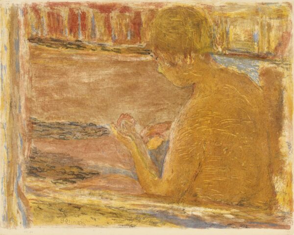 Bathing Woman - by Pierre Bonnard