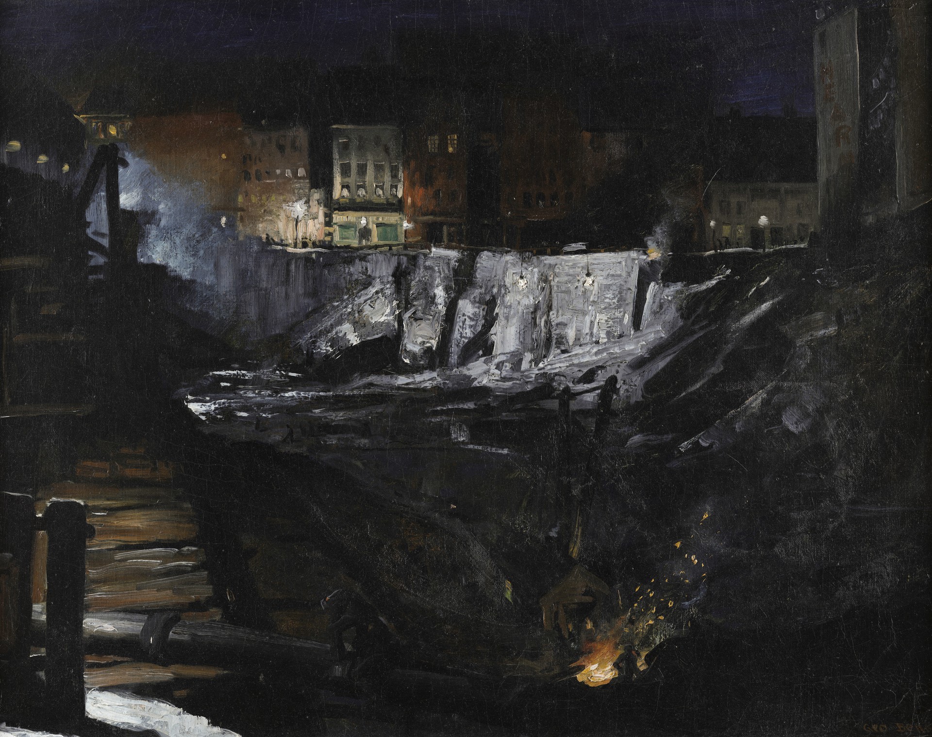 Excavation at Night - George Bellows