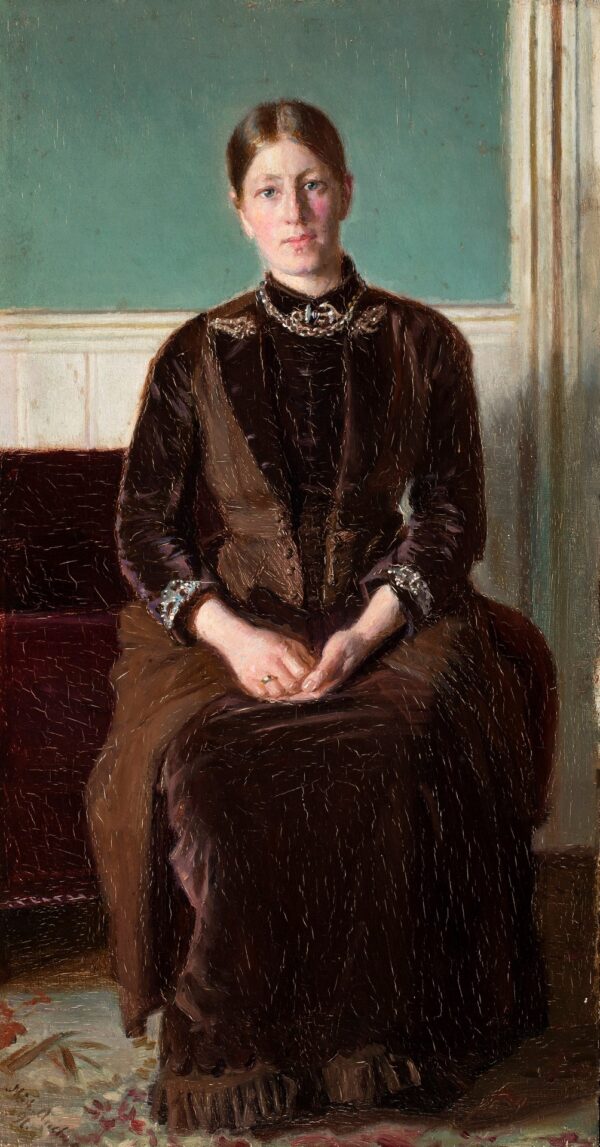 Anna Ancher Seated in the North Room - by Michael Ancher