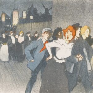 Dans la rue, (Gigolots et Gigolettes) - by Théophile Steinlen