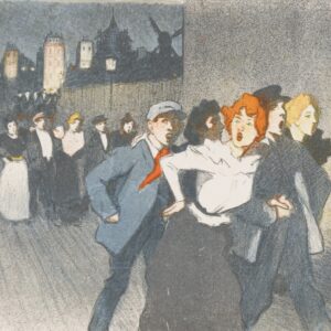 Dans la rue, (Gigolots et Gigolettes) - by Théophile Steinlen