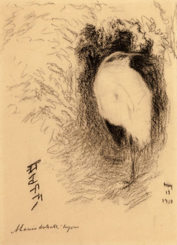 A Crane - by Abanindranath Tagore