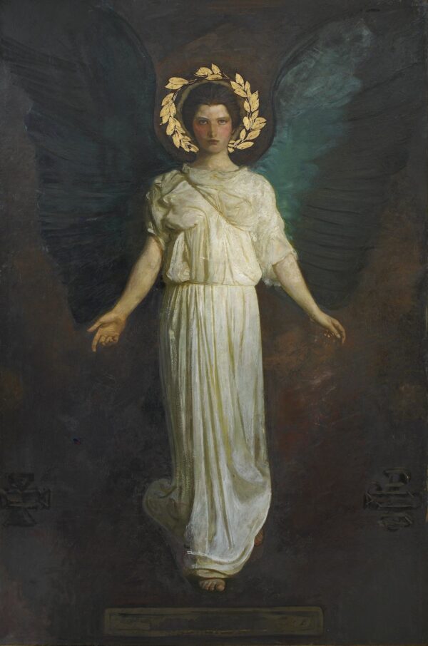 A Winged Figure - by Abbott Handerson Thayer