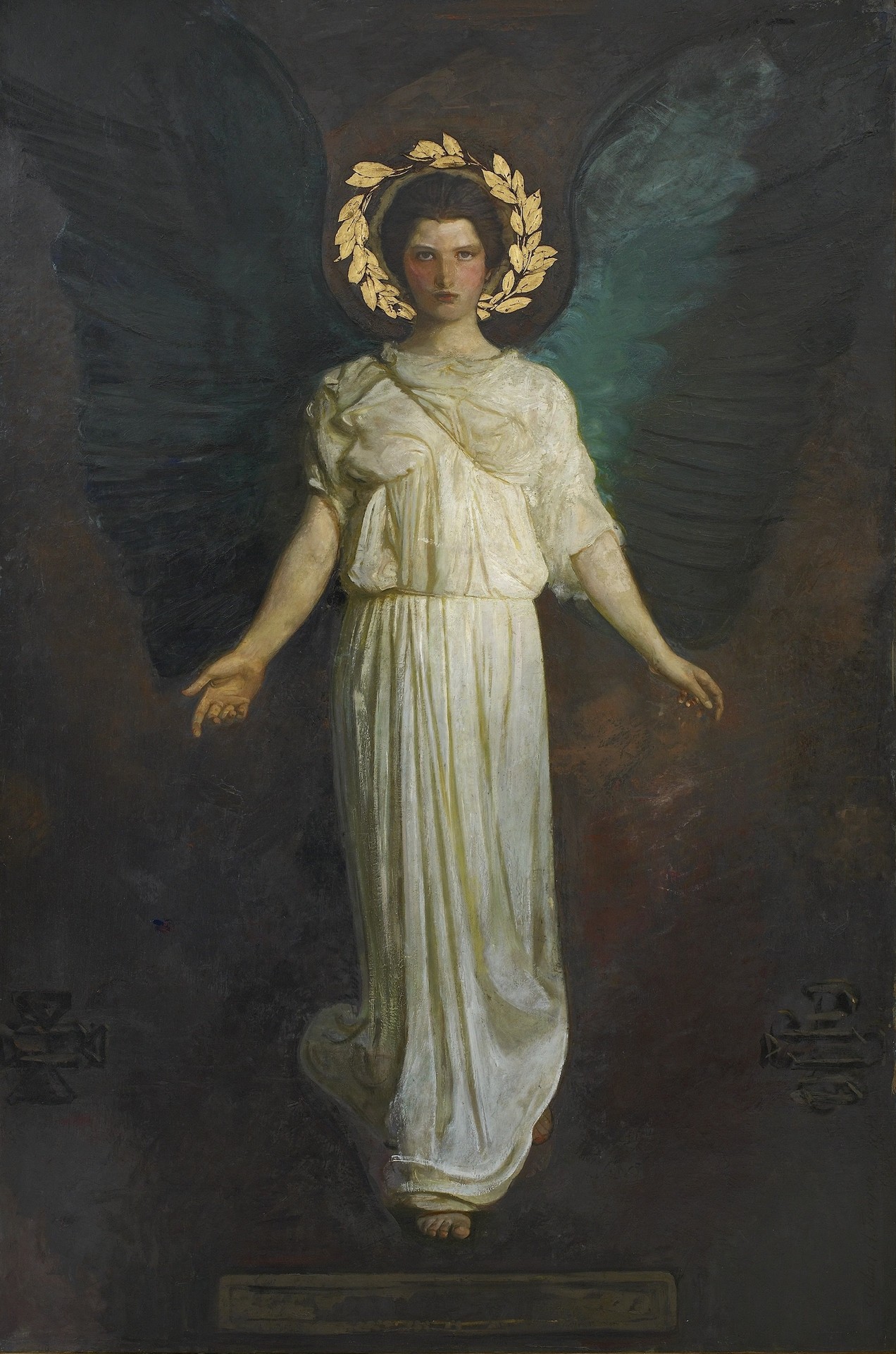 A Winged Figure - by Abbott Handerson Thayer