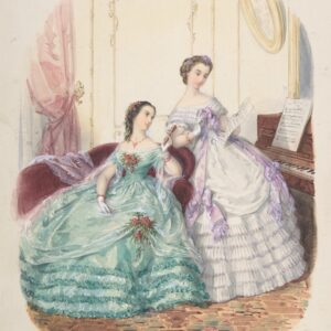 Fashion Study: Two Women in Evening Dress - Adele-Anaïs Colin Toudouze