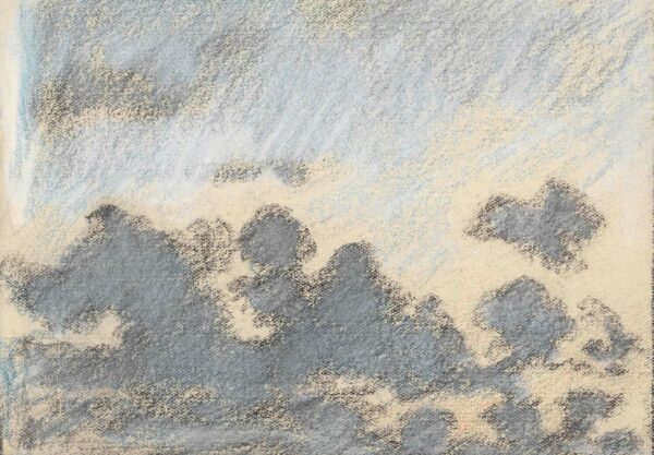 Wolkenstudie - by Adolf le Comte