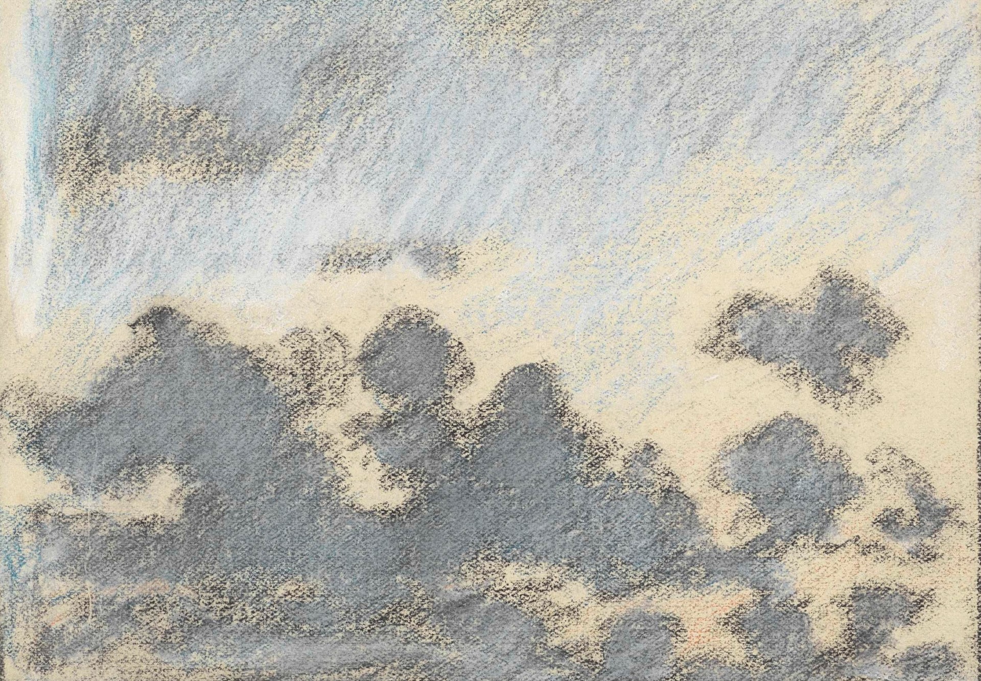 Wolkenstudie - by Adolf le Comte