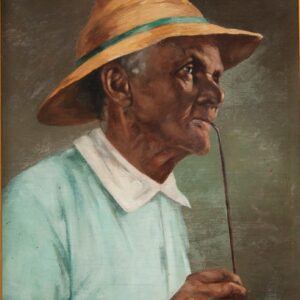 Negro com chapéu e cachimbo* - by Adrien Henri Vital van Emelen