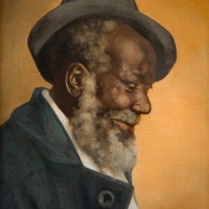 Negro de perfil com chapéu* - by Adrien Henri Vital van Emelen