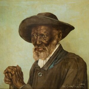 Negro com chapéu* - by Adrien Henri Vital van Emelen