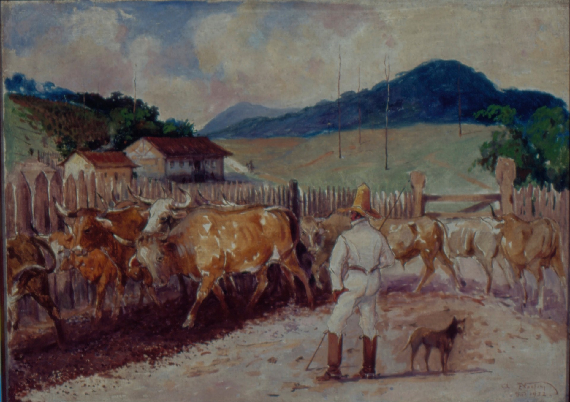 Descascamento de Café a Pata do Boi, 1820 - by Alfredo Norfini