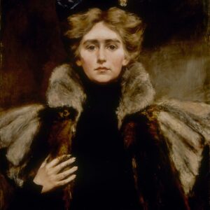 Natalie in Fur Cape - by Alice Pike Barney