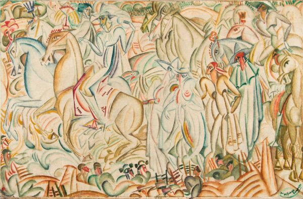 Avant la corrida - by Amadeo de Souza Cardoso