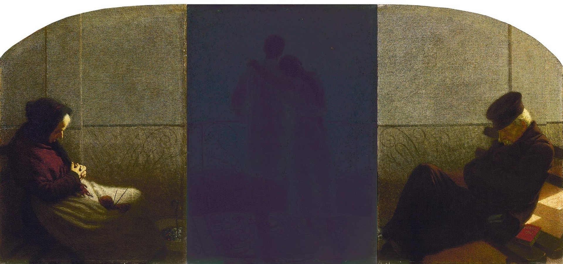 Dream and Reality (Triptych) - by Angelo Morbelli