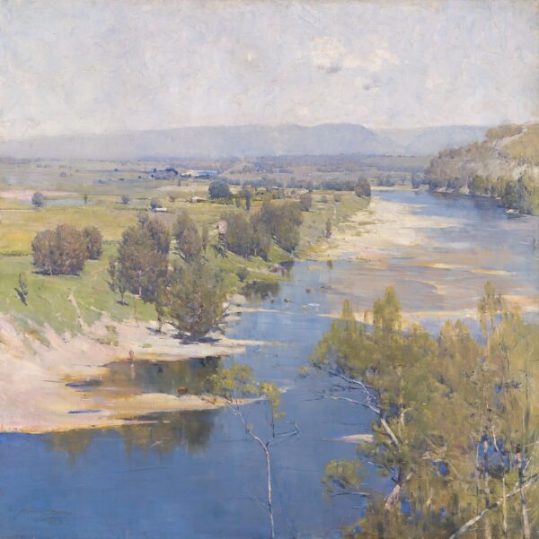 'The purple noon's transparent might' - by Arthur Streeton