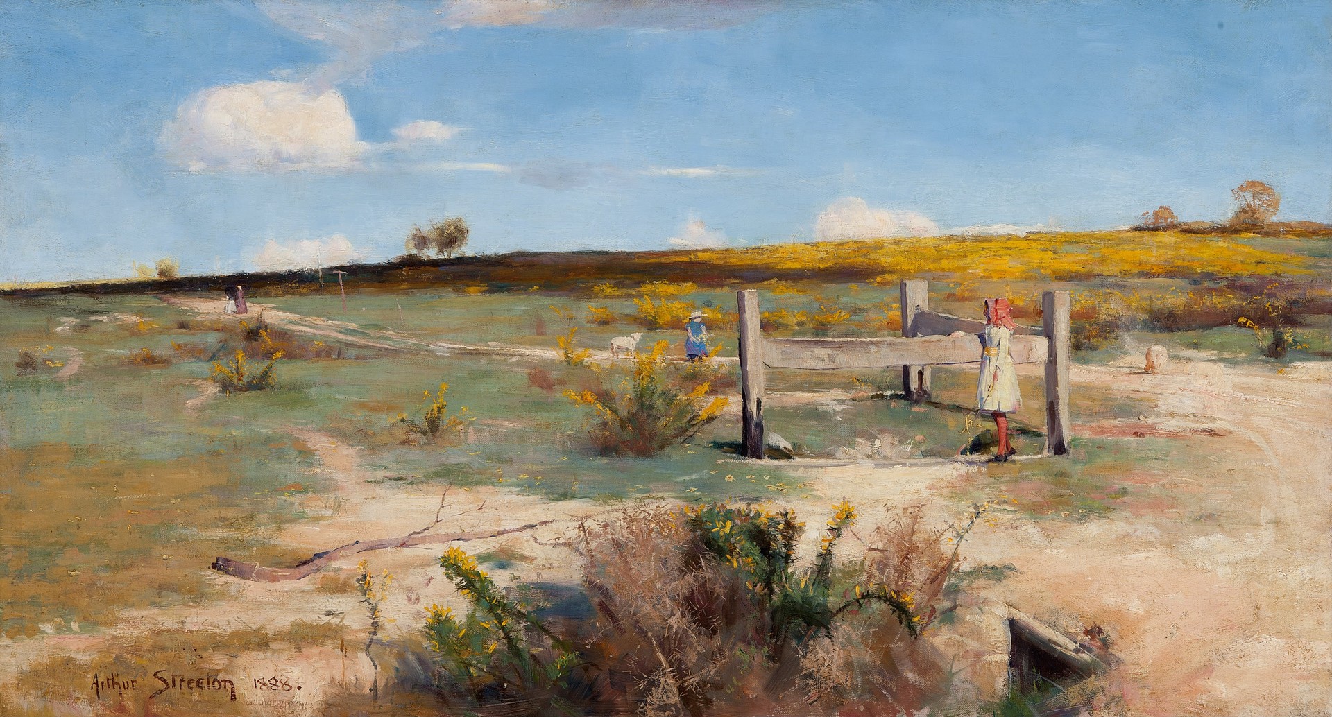 Early Summer - Gorse in Bloom - by Arthur Streeton