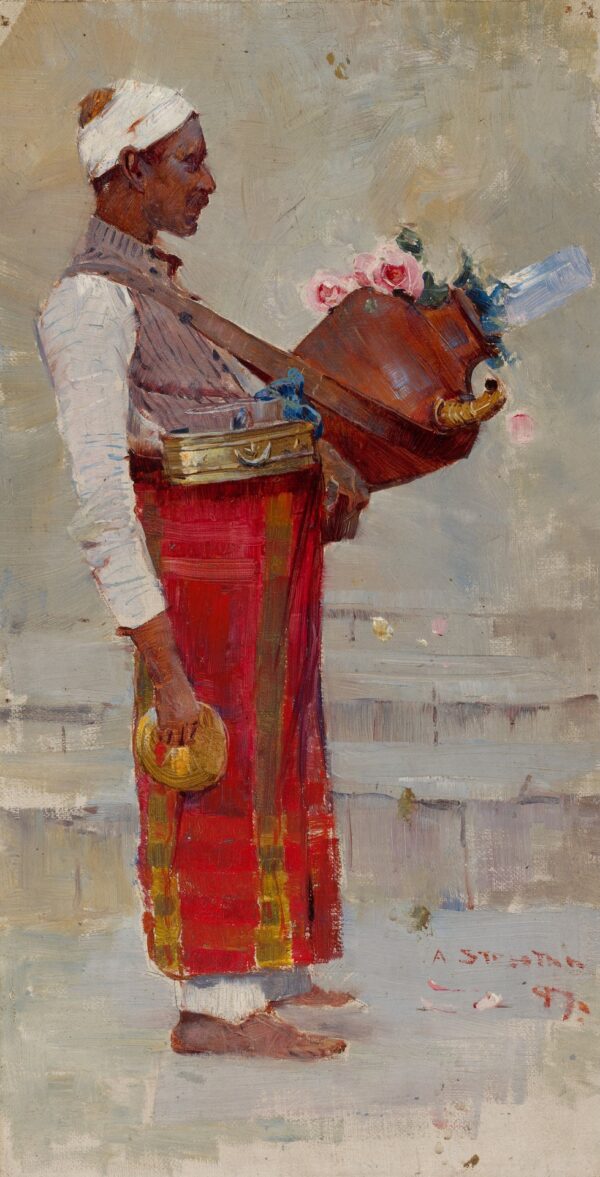 Egyptian Drink Vendor - by Arthur Streeton