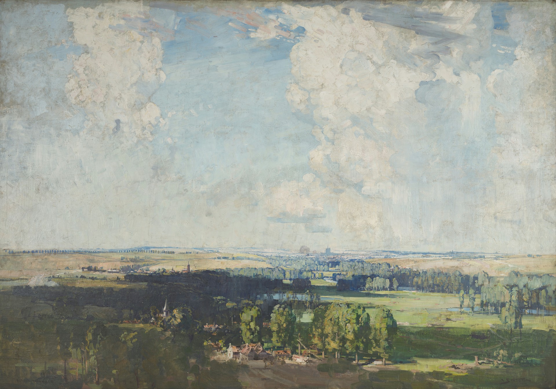 Amiens, the Key of the West - by Arthur Streeton