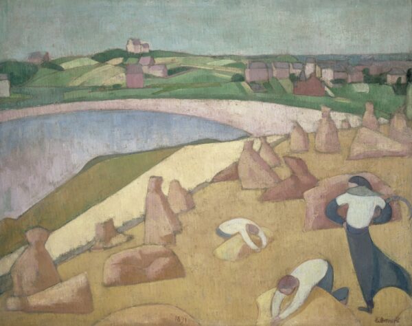 Harvest - by the Sea - by Émile Bernard