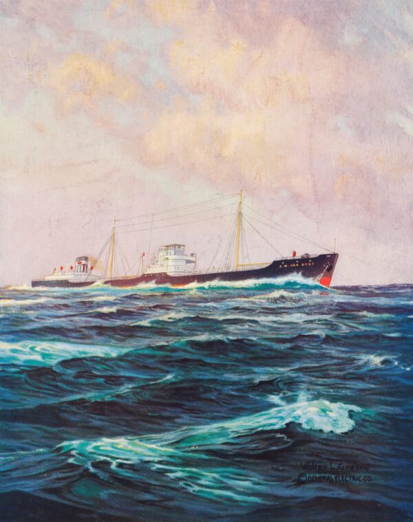 Electric Ship Leads America's New Merchant Marine - by Walter L. Greene