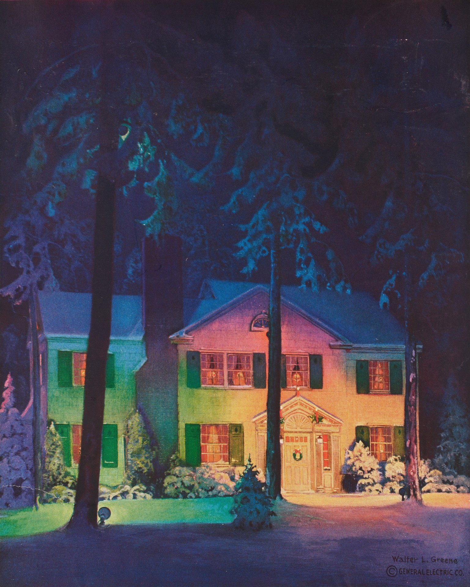 Exterior Home Lighting Brings Added Cheer and Beauty to the Christmas Season - Walter L. Greene