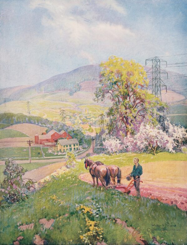 Electricity Comes to the Farm - by Walter L. Greene