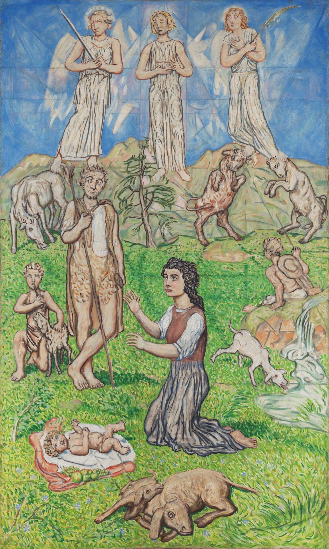 Composizione Bucolica Religiosa - by Tullio Garbari