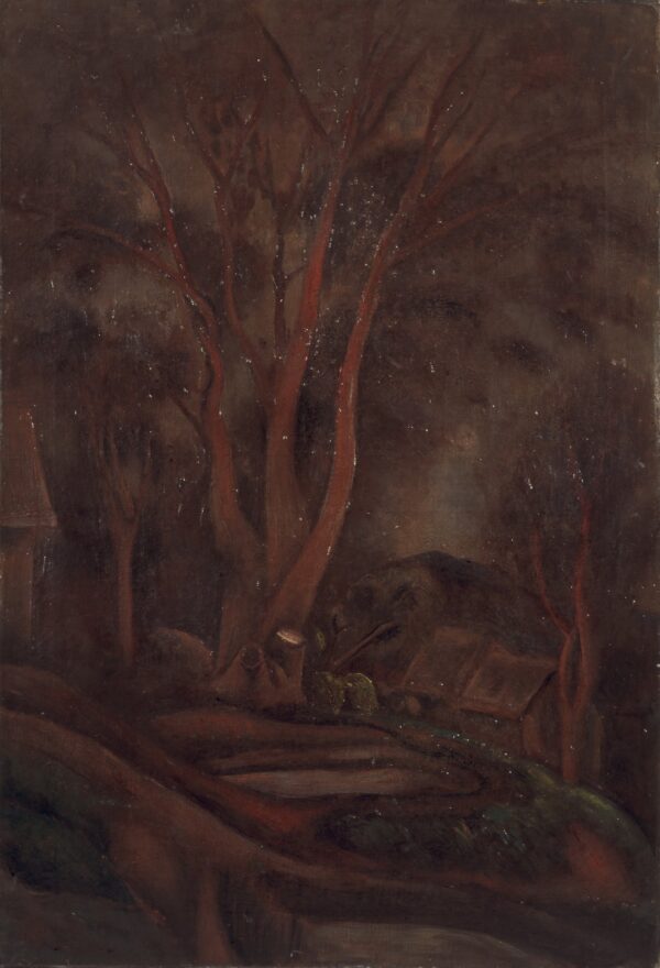 Landscape with Standing Trees - by Tetsugorō Yorozu