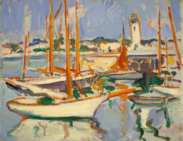 Boats at Royan - by Samuel Peploe