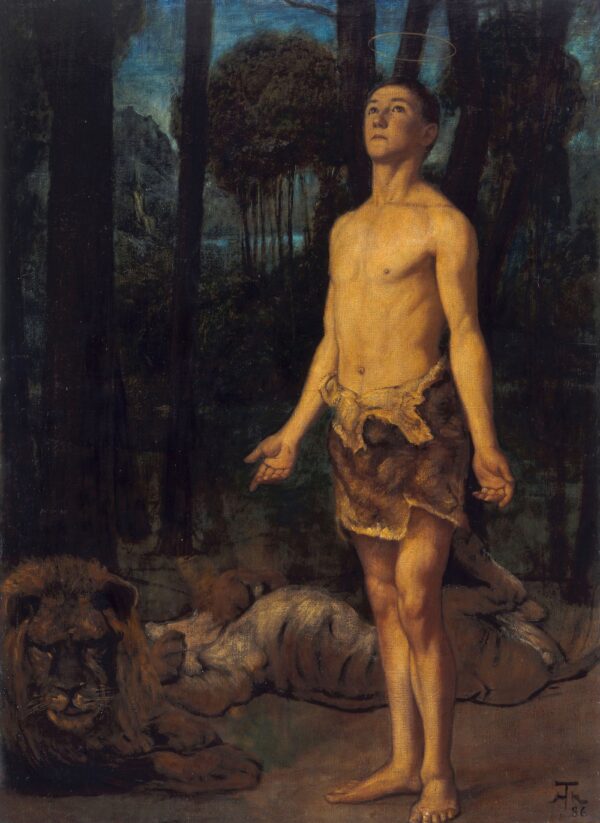 Daniel in the Lions' Den - by Hans Thoma