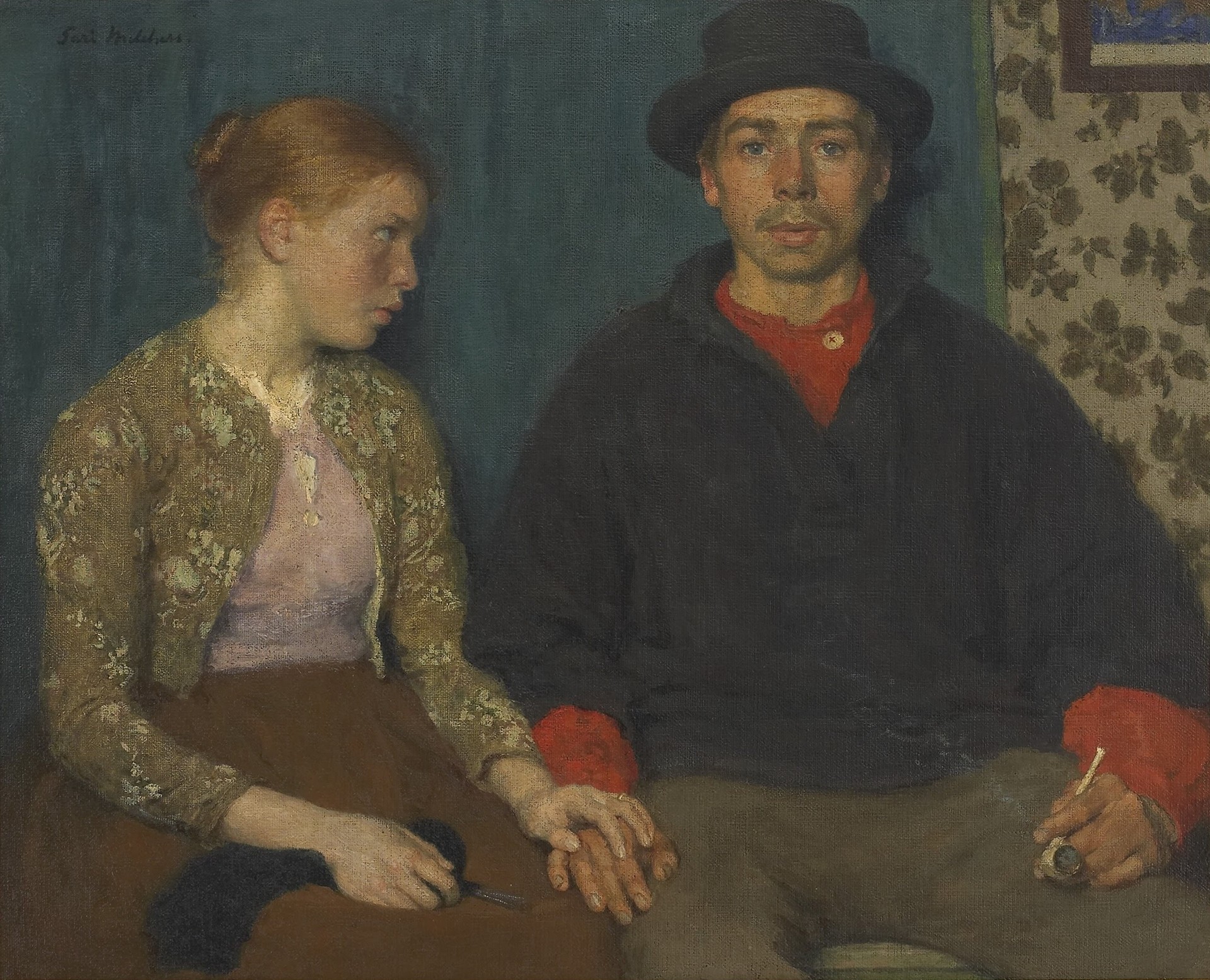 A Sailor and His Sweetheart - by Gari Melchers