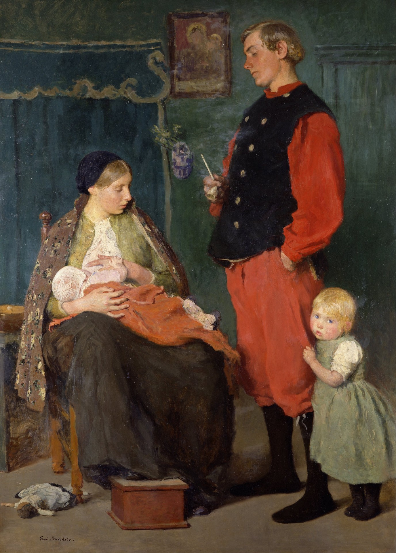The family - by Gari Melchers