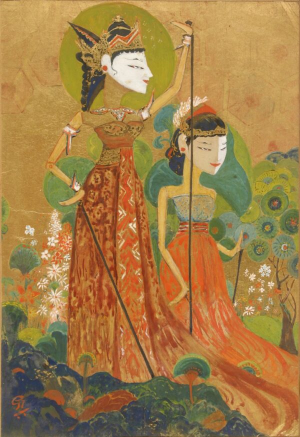Javanese puppet - by Gaganendranath Tagore