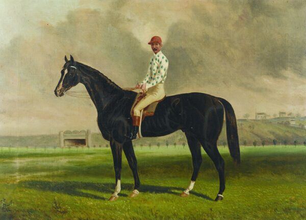 Blue Mountain (owner, trainer, and jockey, James Scobie) - by Frederick Woodhouse