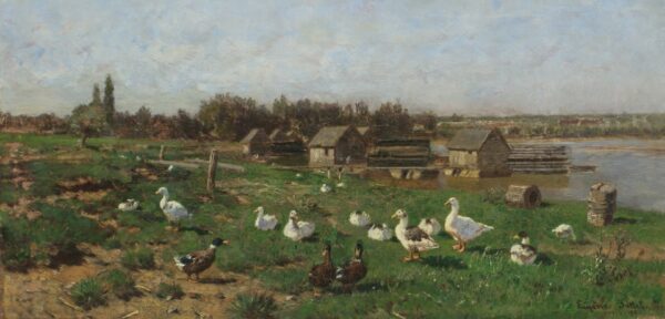 Danube Mill Houses - by Eugen Jettel