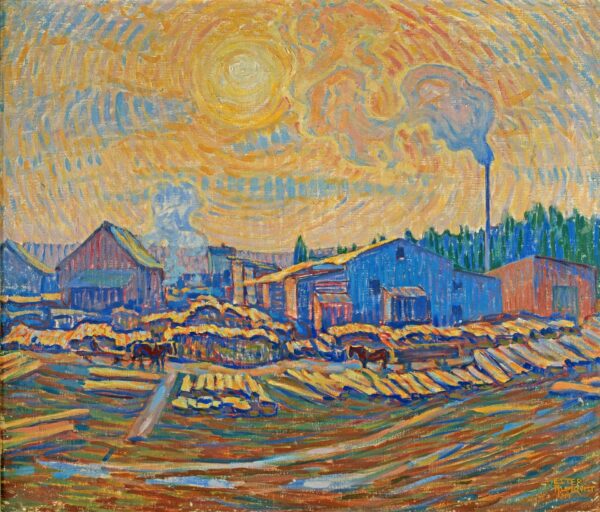 The Sawmill, December sun - by Ester Almqvist